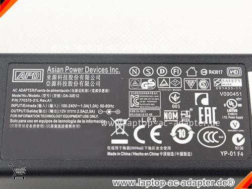 Bild 3 Von Original New Asian Power Devices Apd Da-30e12 Ac Adapter Auf Laptop-ac-adapter.de 