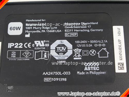 Bild 3 Von Original Astec  Aa24750l-001 Ac Adapter Für Respironics System Ref 1091398 Remstar Cpap 60w Auf Laptop-ac-adapter.de 