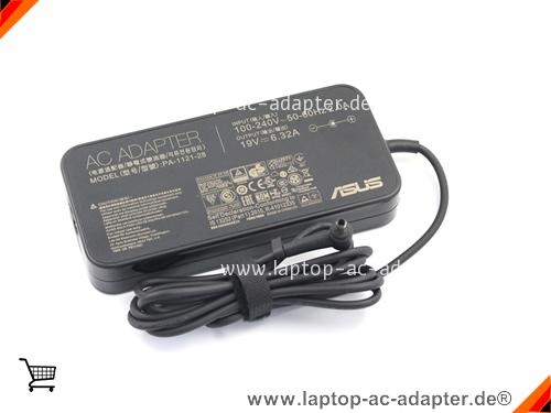 Große Bilder 1 von Original ASUS PA-1121-18 ac adapter, 19V 6.32A PA-1121-18 Notebook Netzteile ASUS19V6.32A120W-4.5x3.0mm-Slim