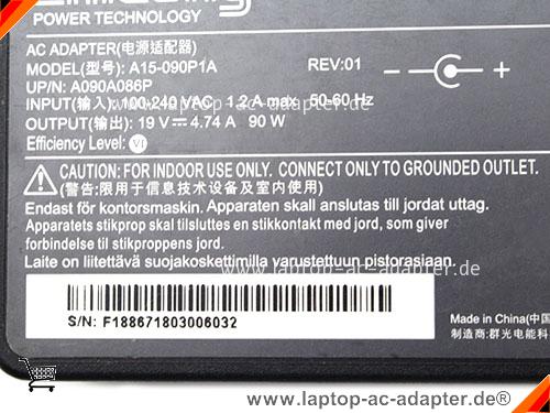 Bild 2 Von Original Chicony A090a086p Ac Adapter A15-090p1a 19v 4.74a 90w Power Supply Auf Laptop-ac-adapter.de 