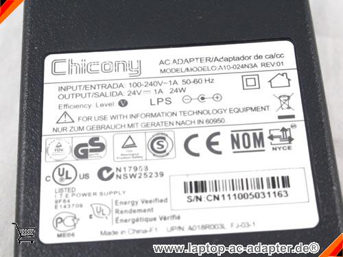 Bild 3 Von Original Chicony A10-024n3a 24v 1a Ac Adapter Auf Laptop-ac-adapter.de 
