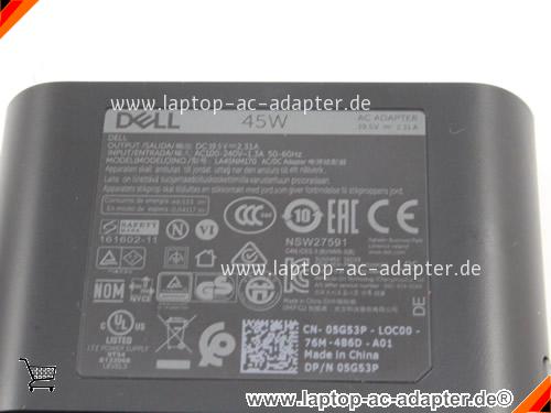 Große Bilder 4 von Original DELL LA45NM170 ac adapter, 19.5V 2.31A LA45NM170 Notebook Netzteile DELL19.5V2.31A45W-7.4x5.0mm-MINI