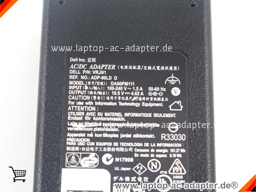Große Bilder 3 von Original DELL HSTNN-LA13 ac adapter, 19.5V 4.62A HSTNN-LA13 Notebook Netzteile DELL19.5V4.62A90W-4.5X3.0mm