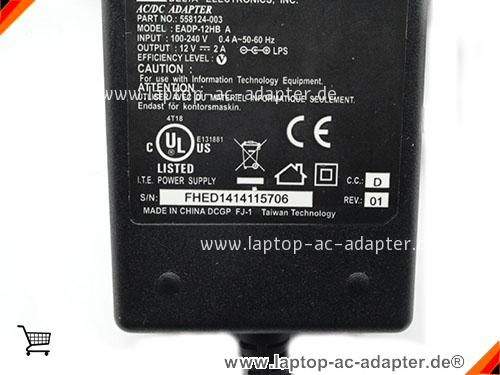 Große Bilder 2 von Original DELTA EADP-12HB A ac adapter, 12V 2A EADP-12HB A Notebook Netzteile DELTA12V2A24W-5.5X2.5mm-12HB