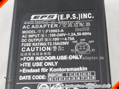 Bild 3 Von Geuine Eps F10903-a Ac Adapter 19v 4.75a With Spacial 3 Holes Pin Auf Laptop-ac-adapter.de 