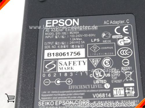 Große Bilder 3 von Original EPSON M246A ac adapter, 24V 2.5A M246A Notebook Netzteile ESPON24V2.5A60W-5.5x2.1mm