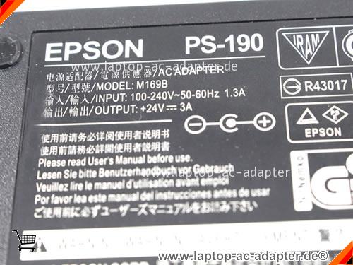Große Bilder 3 von Original EPSON M169B ac adapter, 24V 3A M169B Notebook Netzteile ESPON24V3A72W-5.5x2.5mm