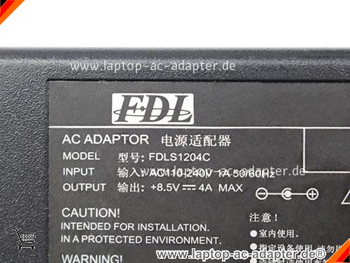 Große Bilder 2 von Original FDL FDLS1204C ac adapter, 8.5V 4A FDLS1204C Notebook Netzteile FDL8.5V4A34W-5.5x2.1mm