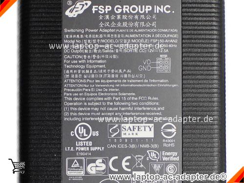 Große Bilder 2 von Original FSP FST2224HATD ac adapter, 12V 12.5A FST2224HATD Notebook Netzteile FSP12V12.5A150W-Molex-4Pins