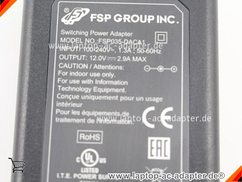 Bild 2 Von Fsp 19v 2.9a Fsp035-daca1 Ac Adapter 35w Auf Laptop-ac-adapter.de 