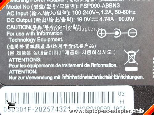Große Bilder 2 von Original FSP PA3822E-1AC3 ac adapter, 19V 4.74A PA3822E-1AC3 Notebook Netzteile FSP19V4.74A90W-5.5x2.5mm-Thin