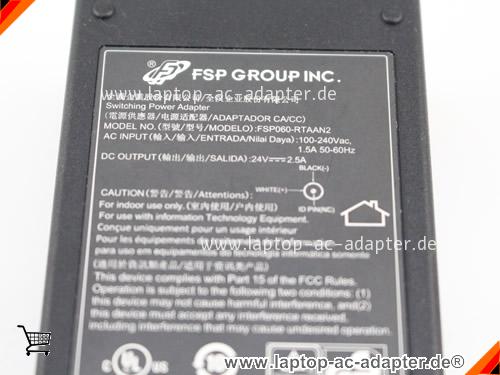 Große Bilder 4 von Original FSP 9NA0605226 ac adapter, 24V 2.5A 9NA0605226 Notebook Netzteile FSP24V2.5A60W-7.4x5.0mm
