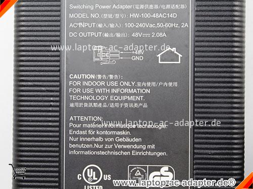 Bild 2 Von Original Fsp Hw-100-48ac14d Ac Adapter 48v 2.08a 100w Power Adapter With Molex 2 Pin Auf Laptop-ac-adapter.de 