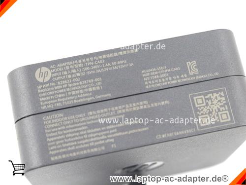 Große Bilder 3 von Original HP USB-C ac adapter, 15V 3A USB-C Notebook Netzteile HP15V3A45W-wall