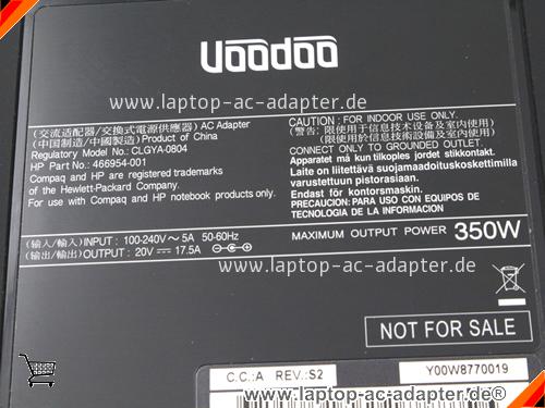 Große Bilder 3 von Original HP ADP-350AB B ac adapter, 20V 17.5A ADP-350AB B Notebook Netzteile HP20V17.5A-VooDoo