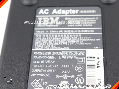 Bild 3 Von New Original Ibm Pa-2405-096 08k9092 24v 5a 120w Power Supply Adapter Auf Laptop-ac-adapter.de 