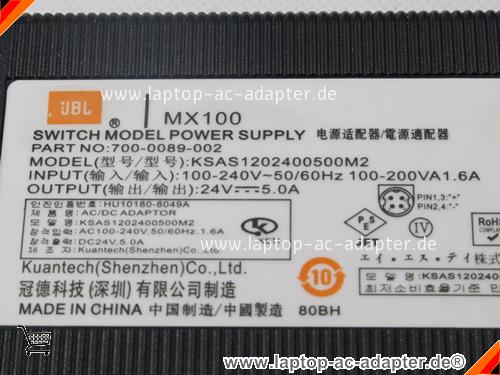 Große Bilder 3 von Original JBL MX100 ac adapter, 24V 5A MX100 Notebook Netzteile JBL24V5A120W-4pin