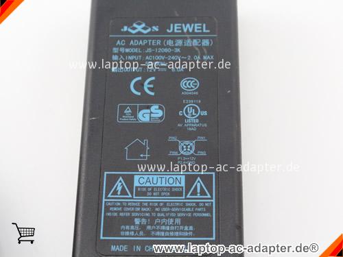 Bild 3 Von Jewel Js-12060-3k Ac Adapter 12v 6.0a Power Supply Round With 4 Pin Tip Auf Laptop-ac-adapter.de 