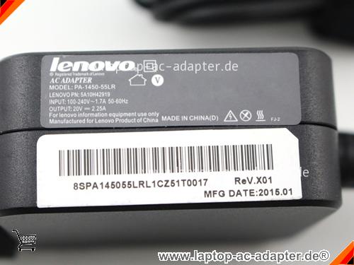 Große Bilder 4 von Original LENOVO ADLX45DLC3A ac adapter, 20V 2.25A ADLX45DLC3A Notebook Netzteile LENOVO20V2.25A45W-4.0x1.7mm-EU