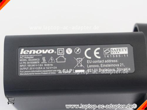 Große Bilder 5 von Original LENOVO ADL65WLD ac adapter, 20V 3.25A ADL65WLD Notebook Netzteile LENOVO20V3.25A65W-UK-Cord