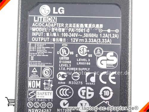 Bild 4 Von Original Lg Lcap07 Ac Adapter Pa-1041-0 12v 3.33a Für E2240t Monitor Auf Laptop-ac-adapter.de 