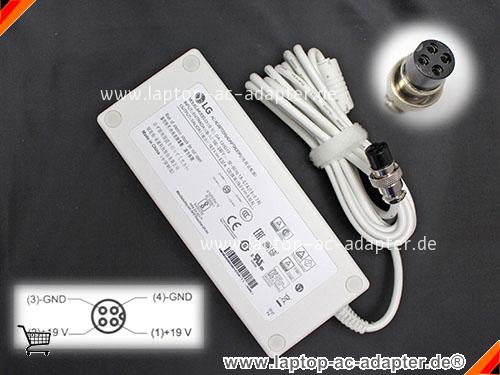 Große Bilder 1 von Original LG DA-120D19 ac adapter, 19V 6.32A DA-120D19 Notebook Netzteile LG19V6.32A120W-4HOLE-Metal