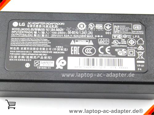 Große Bilder 3 von Original LG DA-38A25 ac adapter, 25V 1.52A DA-38A25 Notebook Netzteile LG25V1.52A38W-6.5x1.2mm-A