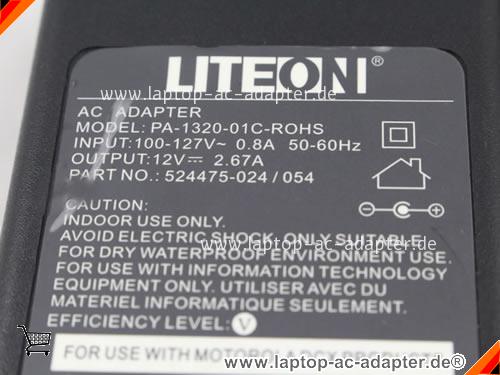 Große Bilder 3 von Original LITEON 524475-054 ac adapter, 12V 2.67A 524475-054 Notebook Netzteile LITEON12V2.67A32W-5.5x2.0mm