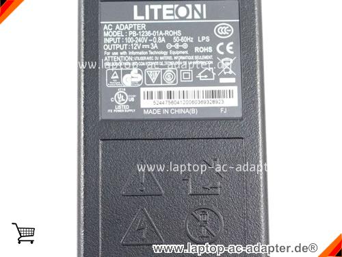 Große Bilder 3 von Original LITEON PB-1236-01A-ROHS ac adapter, 12V 3A PB-1236-01A-ROHS Notebook Netzteile LITEON12V3A36W-5.5x2.5mm-mini