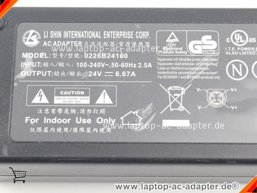 Bild 3 Von Li Shin 0226b24100 Ac Adapter Power Supply 24v 6.67a 4 Pin Auf Laptop-ac-adapter.de 