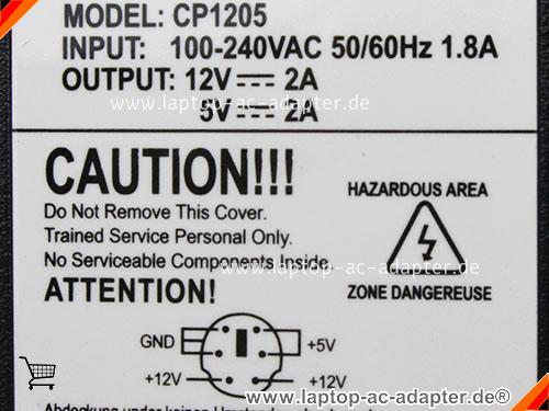 Große Bilder 2 von Original COMING DATA CP1205 CLASS I (EARTHED) ac adapter, 12V 2A CP1205 CLASS I (EARTHED) Notebook Netzteile MAXINPOWER12V2A24W-7PIN
