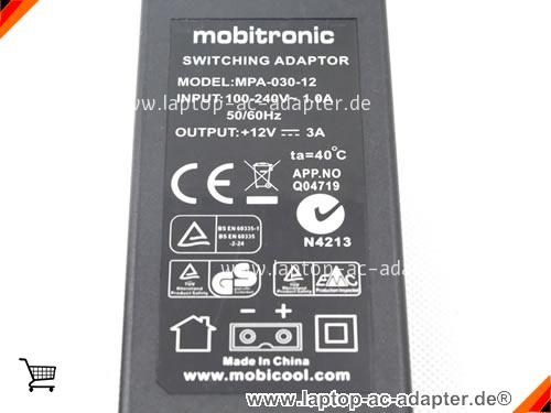 Bild 3 Von Mobitronic Mpa-030-12 12v 3a 36w Switching Adapter Auf Laptop-ac-adapter.de 