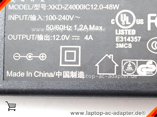 Große Bilder 2 von Original MOSO XKD-Z4000IC12.0-48W ac adapter, 12V 4A XKD-Z4000IC12.0-48W Notebook Netzteile MOSO12V4A48W-5.5x2.5mm