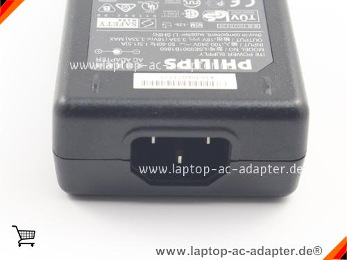 Große Bilder 3 von Original PHILIPS LSE9901B1860 ac adapter, 18V 3.33A LSE9901B1860 Notebook Netzteile PHILIPS18V3.33A60W-5.5x2.5mm