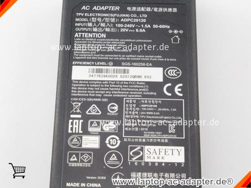 Bild 3 Von Original Philips Adpc20120 Ac Adapter 20v 6.0a 120w Für 349x7fjew Curved Screen Auf Laptop-ac-adapter.de 