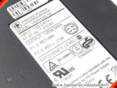 Große Bilder 4 von Original PROTEK POWER PMP120-18 ac adapter, 48V 2.5A PMP120-18 Notebook Netzteile PMP48V2.5A120W-4PIN