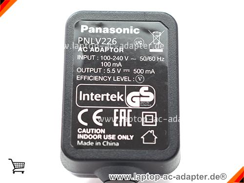Bild 4 Von Original Eu Style Panasonic Pnlv226 Ac Adaptor 5.5v 500ma Power Supply Auf Laptop-ac-adapter.de 