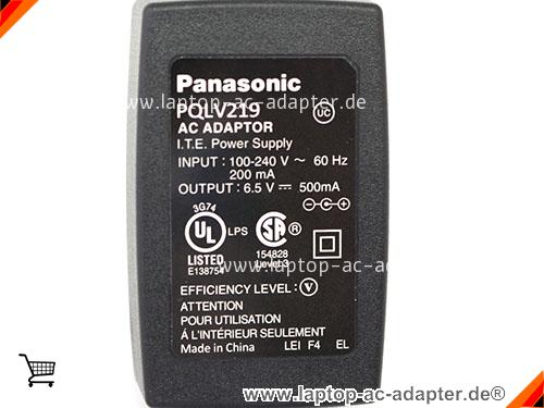 Große Bilder 2 von Original PANASONIC PQLV207CN ac adapter, 6.5V 0.5A PQLV207CN Notebook Netzteile Panasonic6.5V500MA-4.8x1.7mm-US