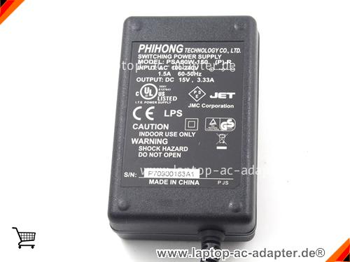 Große Bilder 3 von Original PHIHONG PSA60W-150(P)-R ac adapter, 15V 3.33A PSA60W-150(P)-R Notebook Netzteile Phihong15V3.33A50W-5.5x1.7mm