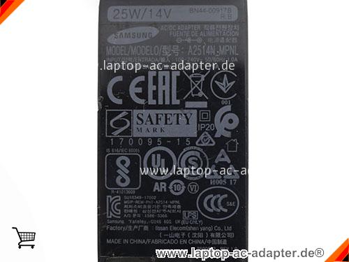 Bild 3 Von Original Eu Rotatable Samsung  A2514_mpnl A2514n_mpnl Ac Adapter 14v 1.79a 25w Auf Laptop-ac-adapter.de 