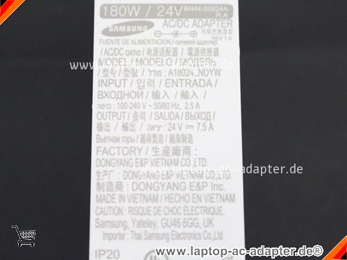 Bild 4 Von Original Samsung  A18024_ndyw Ac Adapter 24v 7.5a 180w Monitor Power Supply Bn44-00924a Auf Laptop-ac-adapter.de 