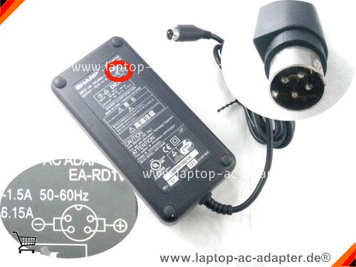 Große Bilder 1 von Original SHARP EA-PD1V ac adapter, 19.5V 6.15A EA-PD1V Notebook Netzteile SHARP19.5V6.15A120W-4PIN