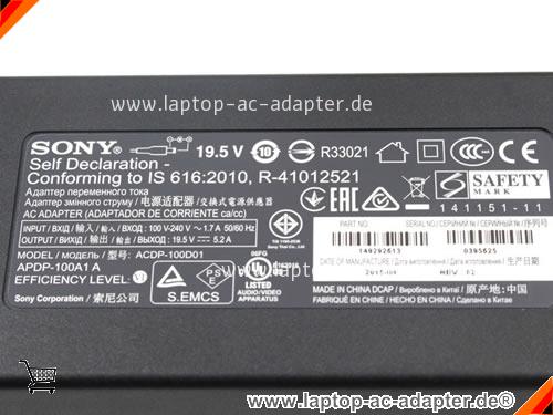 Bild 3 Von Acdp-100d01 Apdp-100a1a Sony 19.5v 5.2a Tv Ac Adapter Für Kdl-43w800c Auf Laptop-ac-adapter.de 