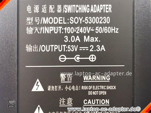 Große Bilder 2 von Original SOY  53V 2.3A Laptop AC Adapter, Notebook Netzteile SOY53V2.3A122W-6.5x4.4mm