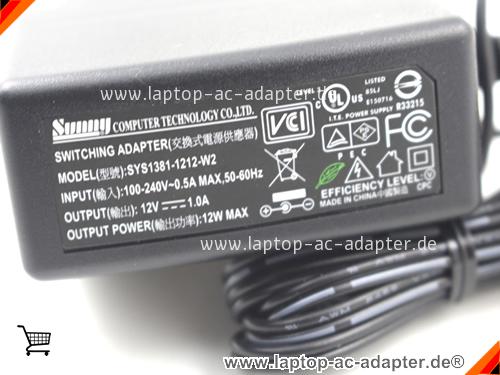 Große Bilder 4 von Original PHILIPS F12W-120100SPAC ac adapter, 12V 1A F12W-120100SPAC Notebook Netzteile SUNNY12V1A12W-5.5x2.5mm-US