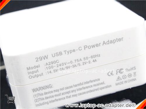 Große Bilder 2 von APPLE A1534 ac adapter, 14.5V 2A A1534 Notebook Netzteile UN14.5V2A29W-Type-C-Wall-A290C-W
