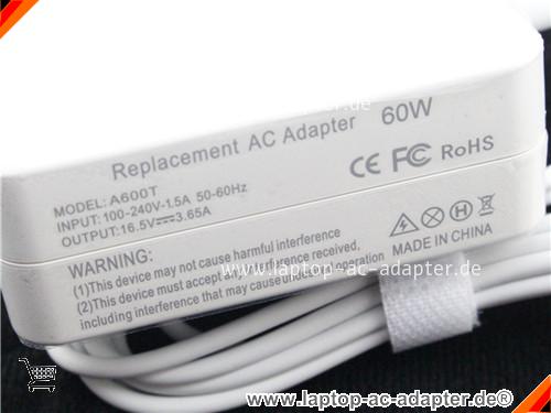 Bild 2 Von Universal A600t Ac Adapter Replace Für Apple A1435 A1502 Md212 Md213 Md662 Auf Laptop-ac-adapter.de 